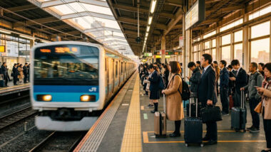Train station in Japan